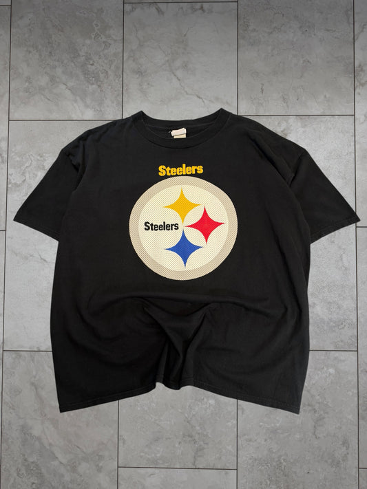 (2-3XL) Vintage Y2K Steelers Big Logo Graphic Tee