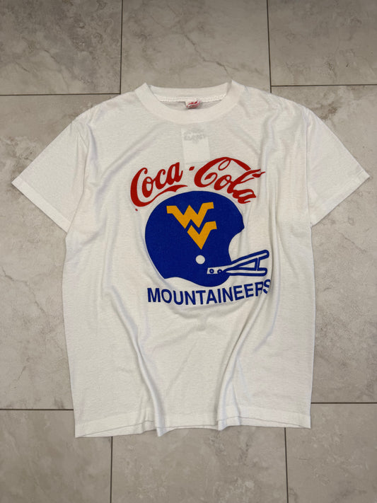 (M/L) Vintage 80’s Coca-Cola WVU Mountaineers Graphic Tee