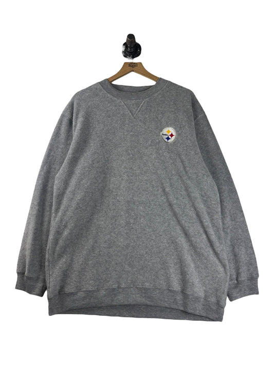 (XL) Vintage Y2K Steelers Fleece Crewneck