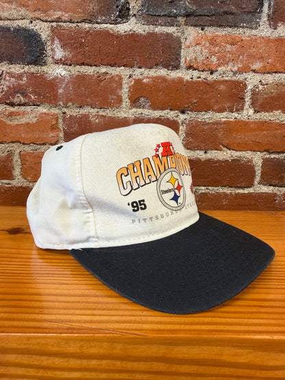 1995 Steelers AFC Champs New Era Snapback Hat