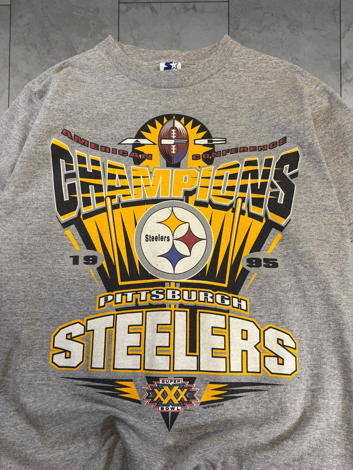 (M) 1995 Steelers AFC Champs Starter Tee