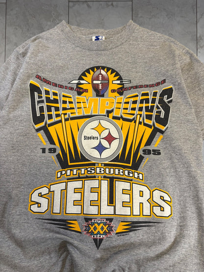 (M) 1995 Steelers AFC Champs Starter Tee