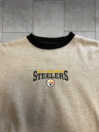 (XXL) Vintage Y2K Steelers Embroidered Crewneck