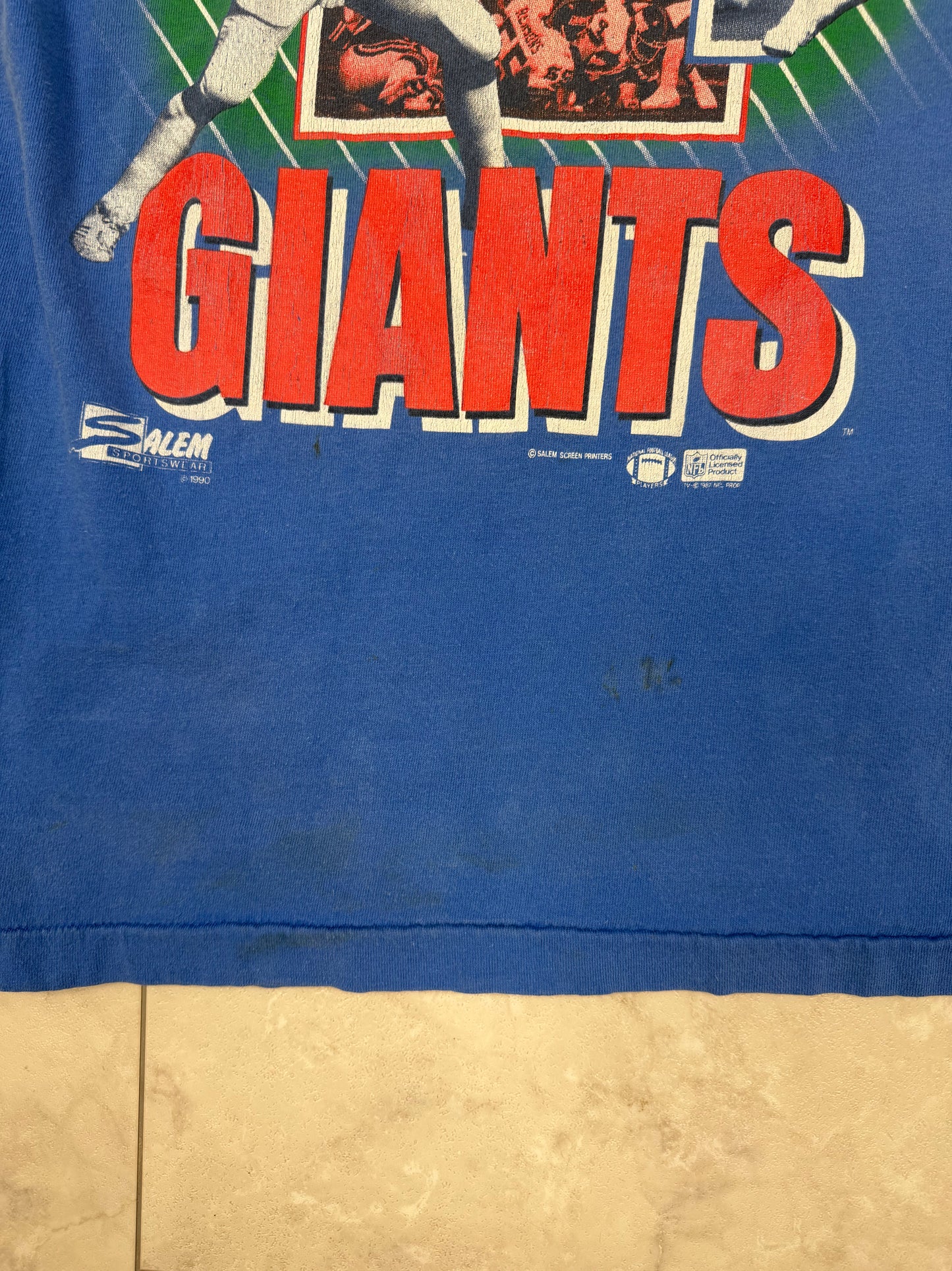 (L) 1990 New York Giants Football Graphic Tee