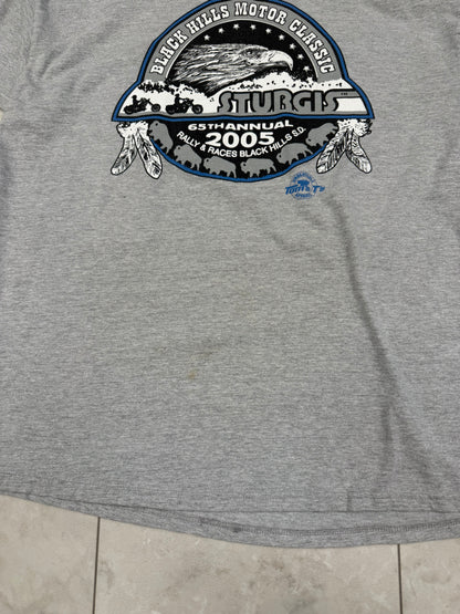 (XL) 2005 Sturgis 65th Annual Bike Rally Graphic Tee