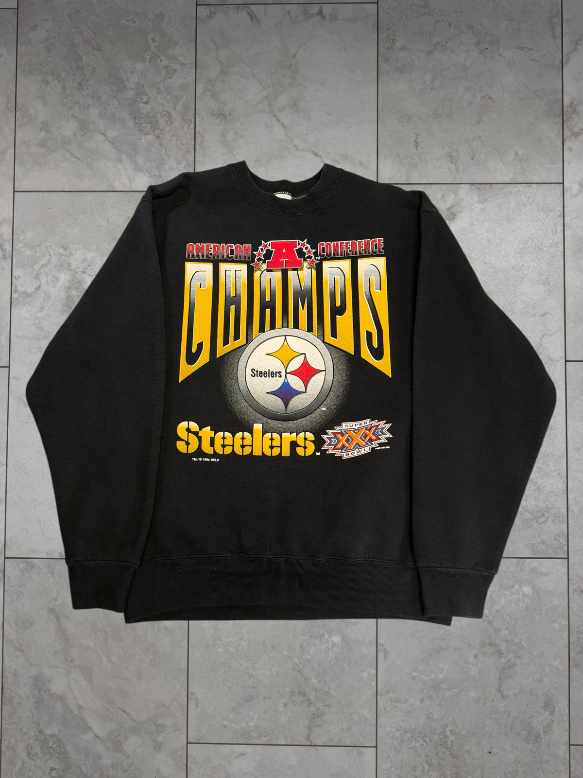 (L) 1995 Steelers AFC Champs Salem Crewneck