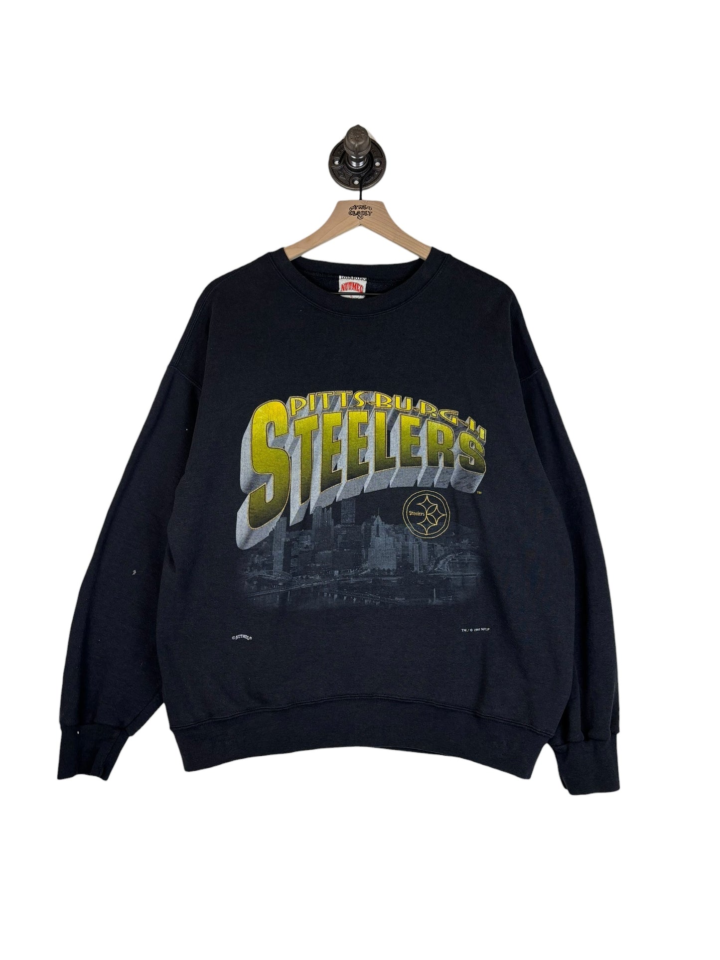 (L) 1993 Steekers Nutmeg Graphic Crewneck