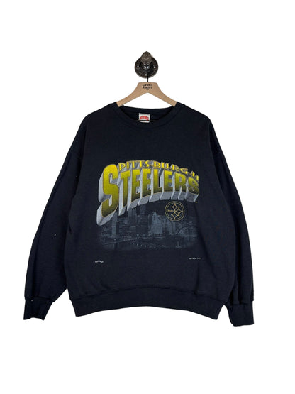 (L) 1993 Steekers Nutmeg Graphic Crewneck