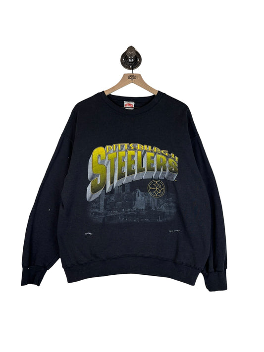 (L) 1993 Steekers Nutmeg Graphic Crewneck