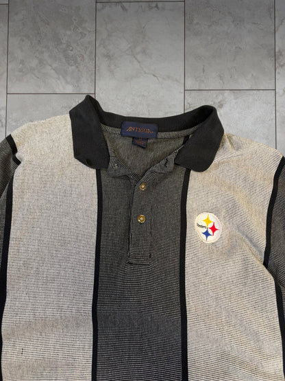 (XL) Vintage 90's Steelers Polo Shirt