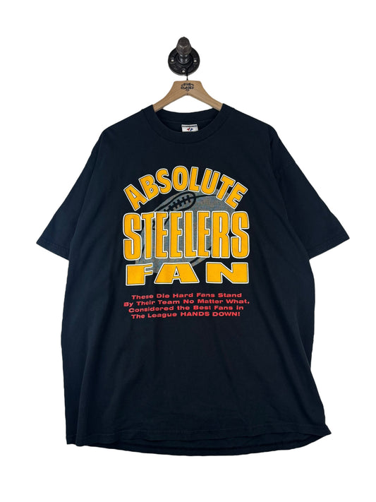 (XL) 2000 Absolute Steelers Fan Double Sided Tee