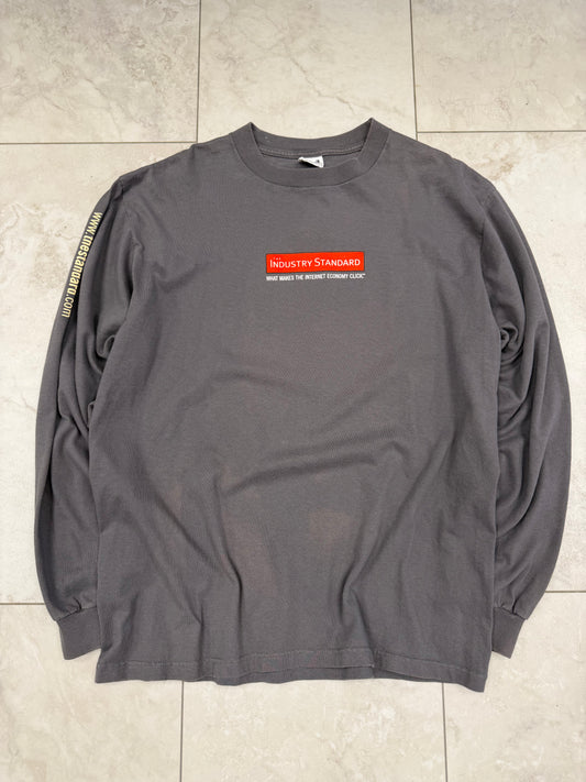 (L) Vintage 90’s The Industry Standard Graphic Long-Sleeved Shirt