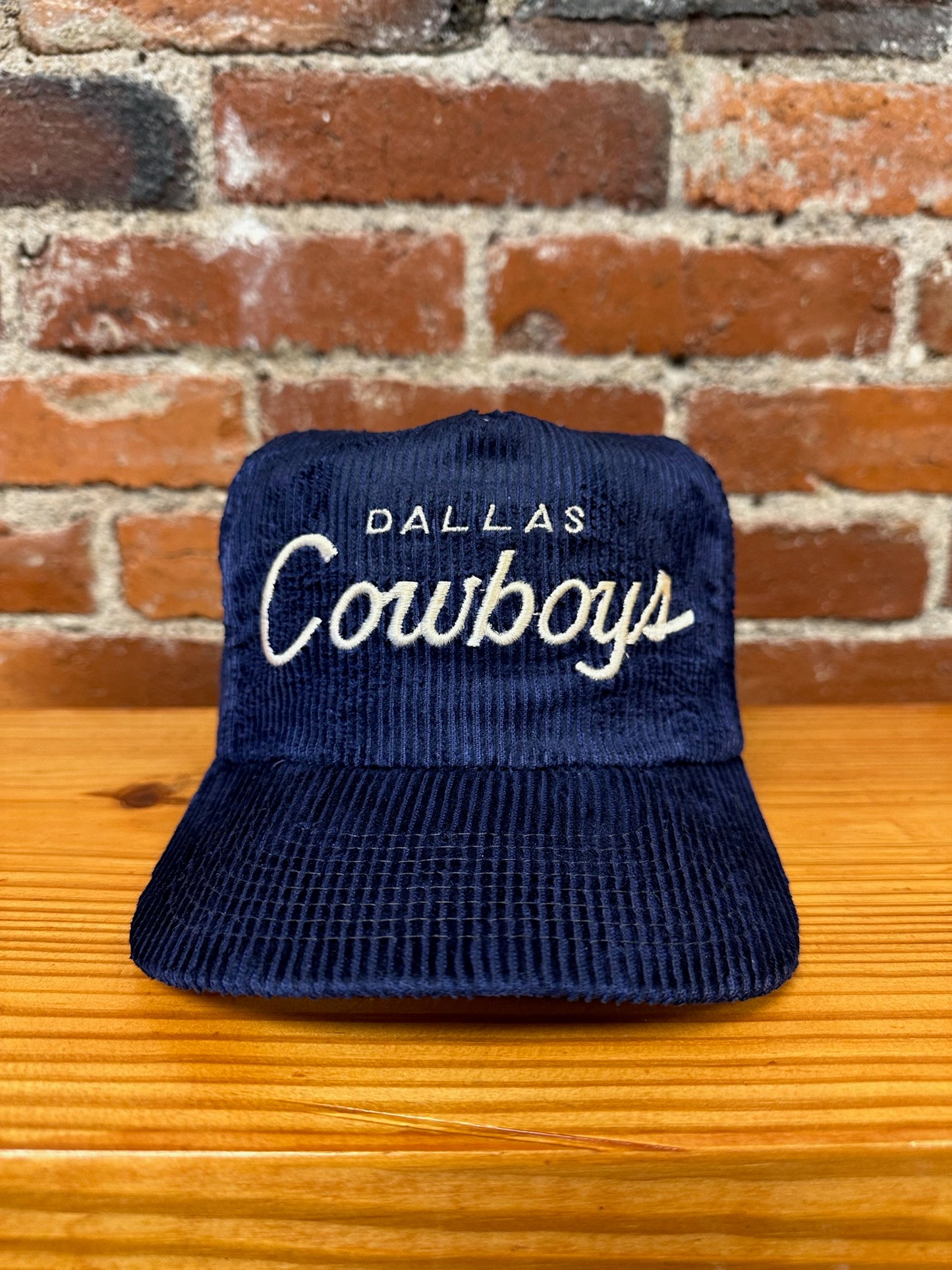 Vintage Dallas Cowboys Single Line Script Corduroy Hat