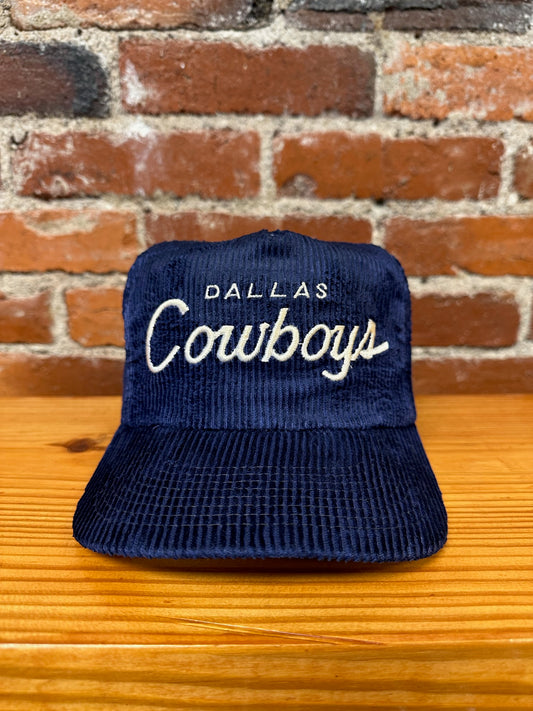Vintage Dallas Cowboys Single Line Script Corduroy Hat