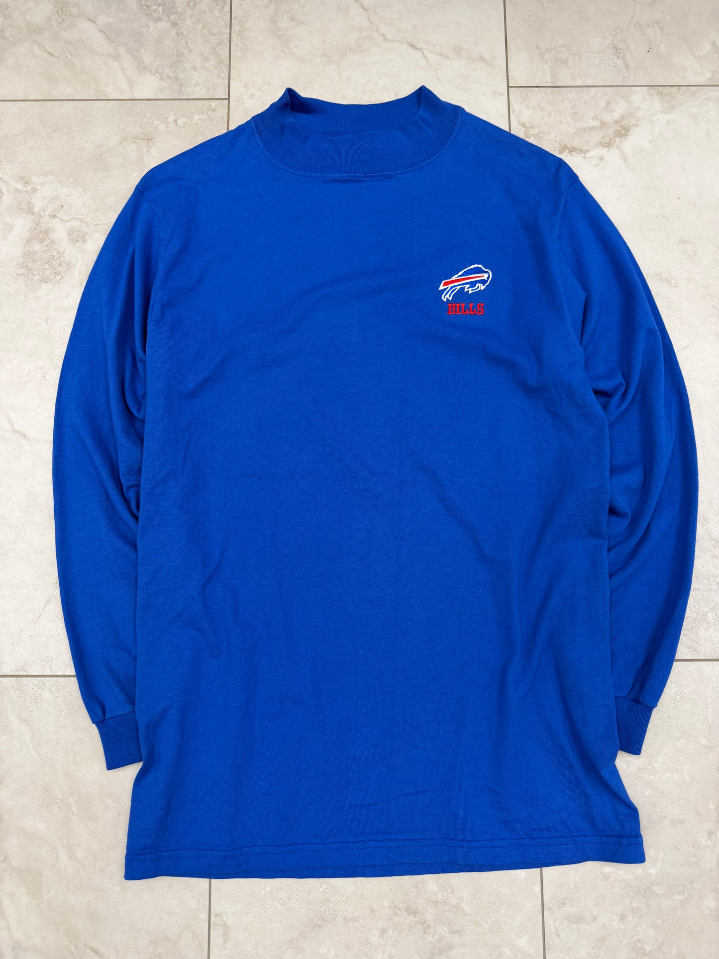 (M) Vintage 90's Bufallo Bills Embroidered Long-Sleeved Shirt