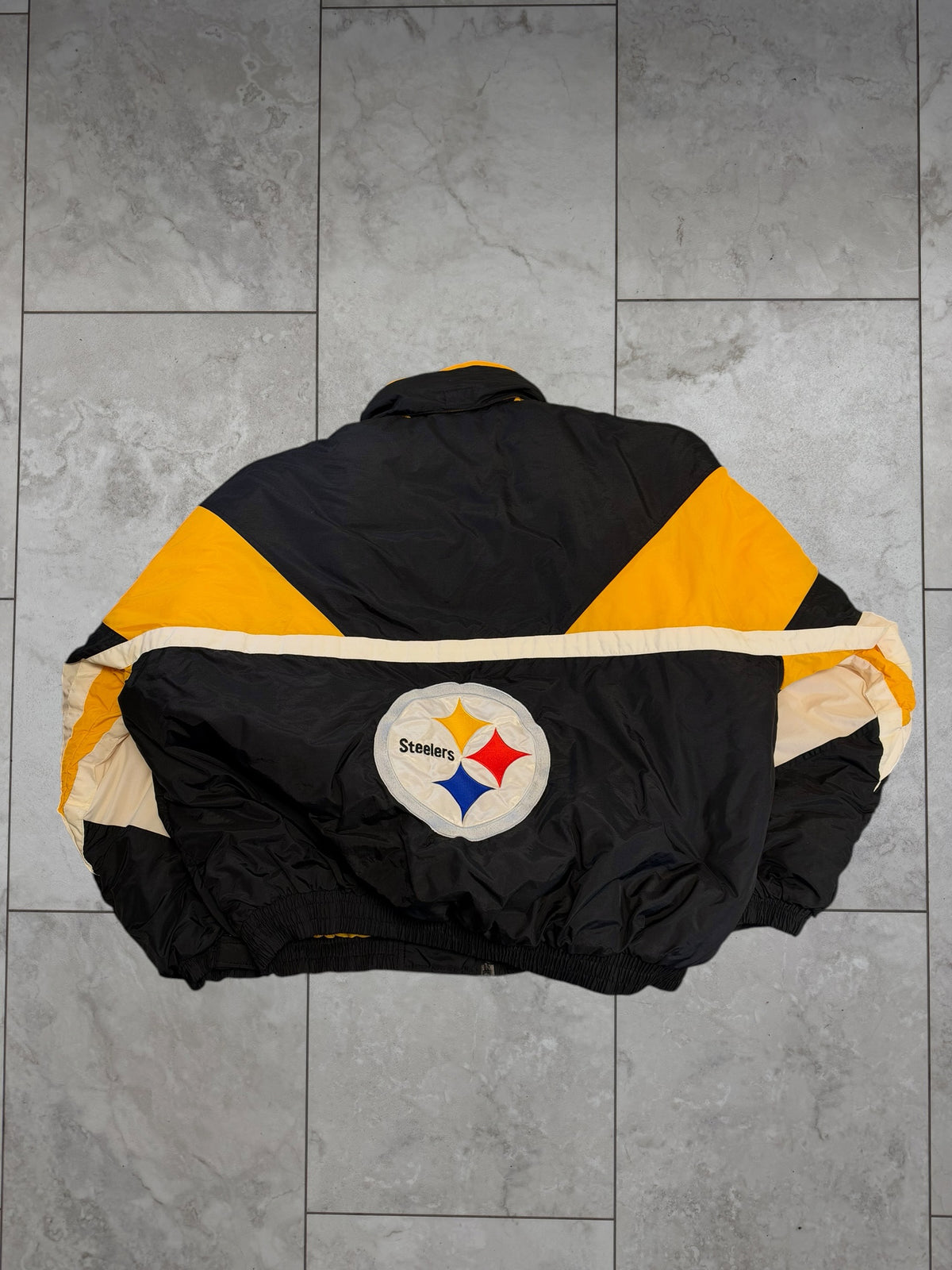 (XXL) Vintage 90's Steelers Game Day Full Zip Jacket