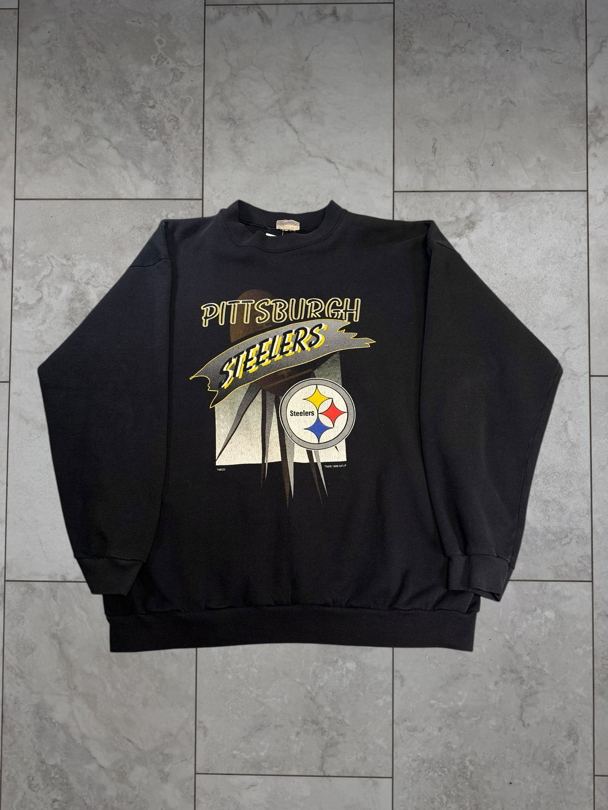 (XL) 1995 Steelers TMCO Graphic Crewneck