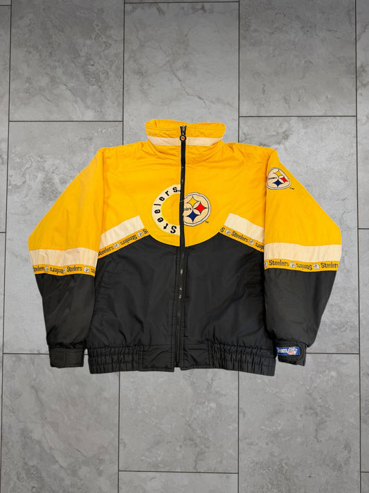 (S) Vintage 90's Steelers Triple F.A.T. Goose Full Zip Jacket