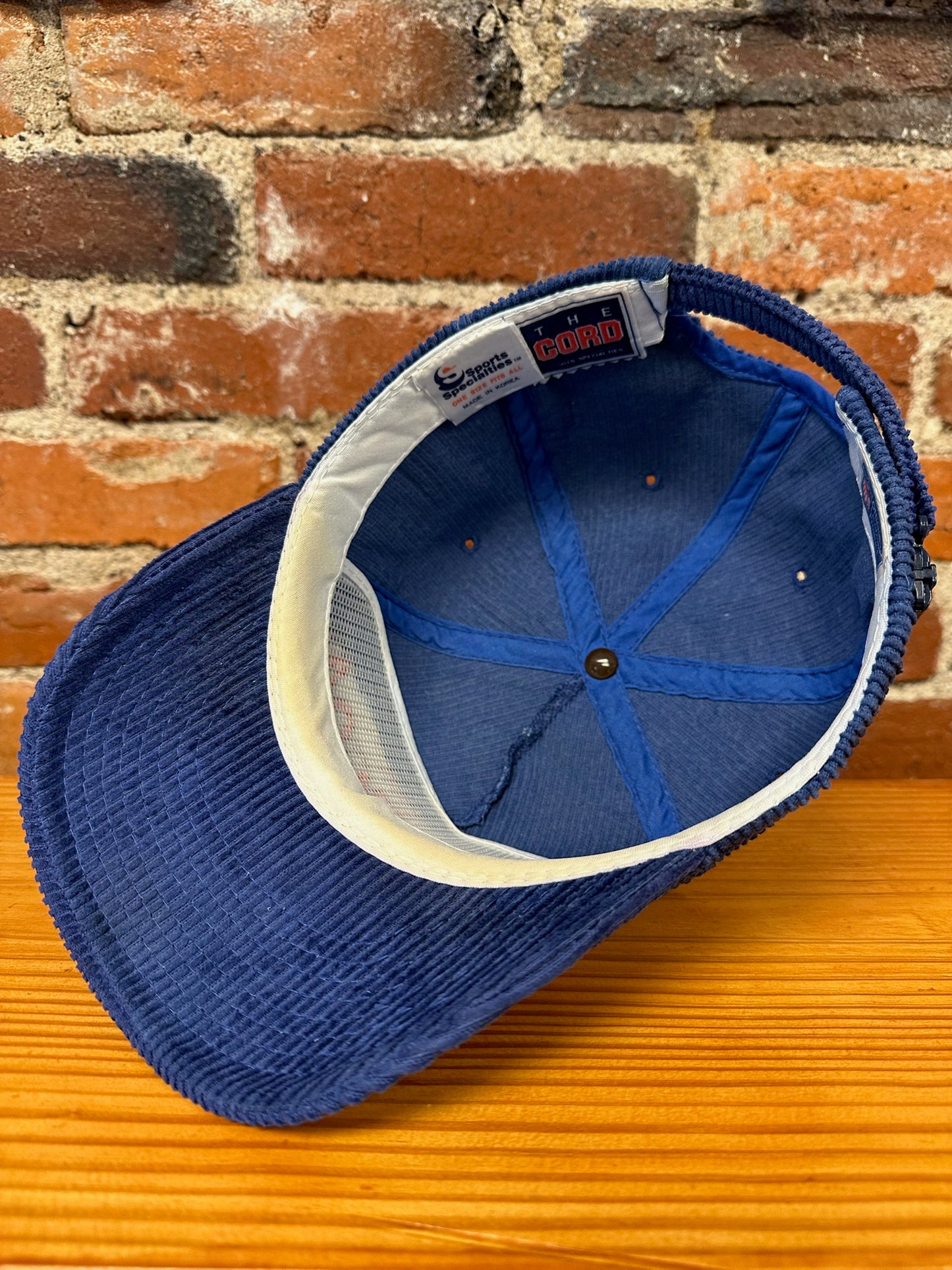 Vintage Denver Broncos Single Line Script Corduroy Hat