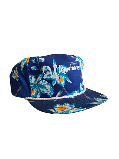 Vintage Weyerhaeuser Floral SnapBack Hat Brand New
