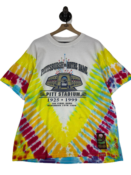 (XL) 1999 Pitt Stadium Final Game Tiedye Tee #14