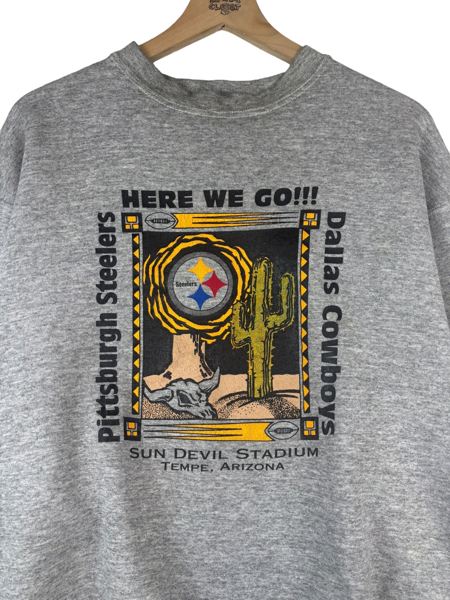 (L) 1996 Steelers Super Bowl XXX Crewneck