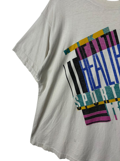 (L) Vintage Nike Health, Sports, Life Tee