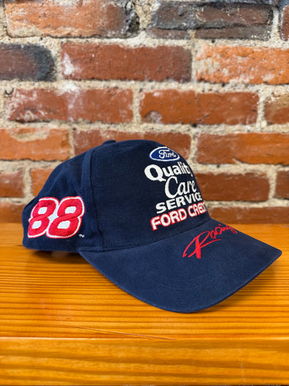 Vintage Dale Jarrett #88 Ford Racing Snapback Hat