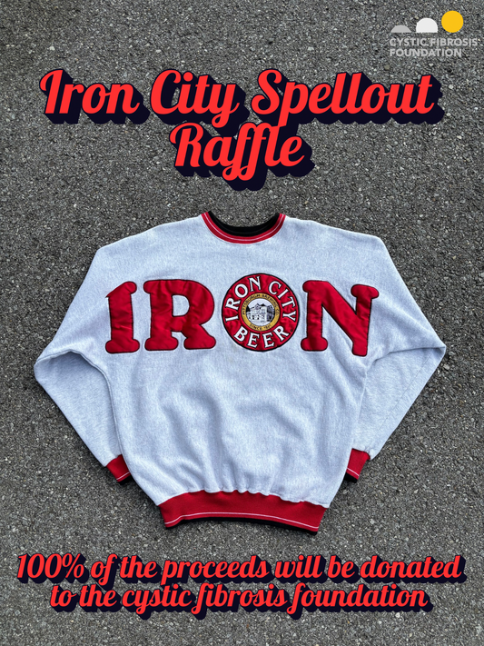 (M) RAFFLE ENTRY - Vintage Iron City Spellout Crewneck