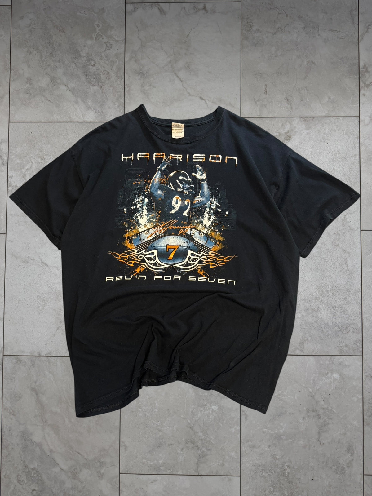 (XL) Vintage Y2K Steelers Harrison Rev'n For Seven Tee