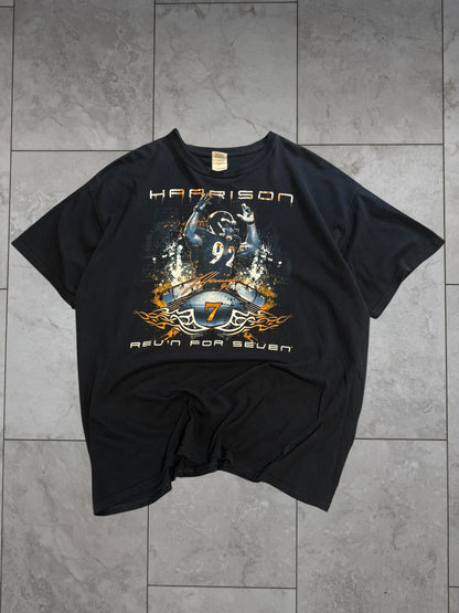(XL) Vintage Y2K Steelers Harrison Rev'n For Seven Tee