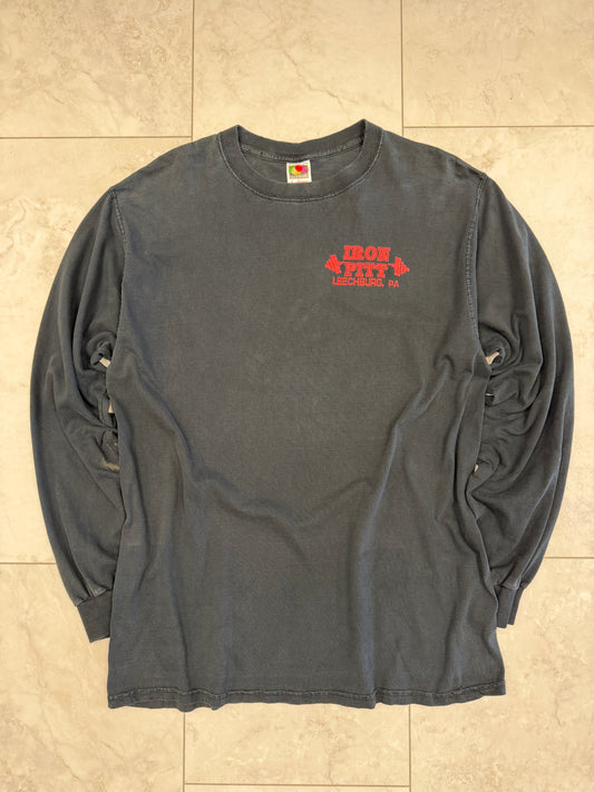 (XL) Vintage 90’s Iron Pitt Leechburg, PA Long-sleeved Graphic Tee