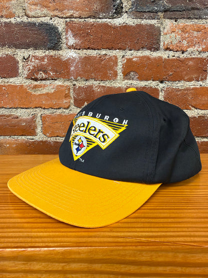 Vintage Steelers Embroidered Triangle Logo Snapback Hat (Brand New)