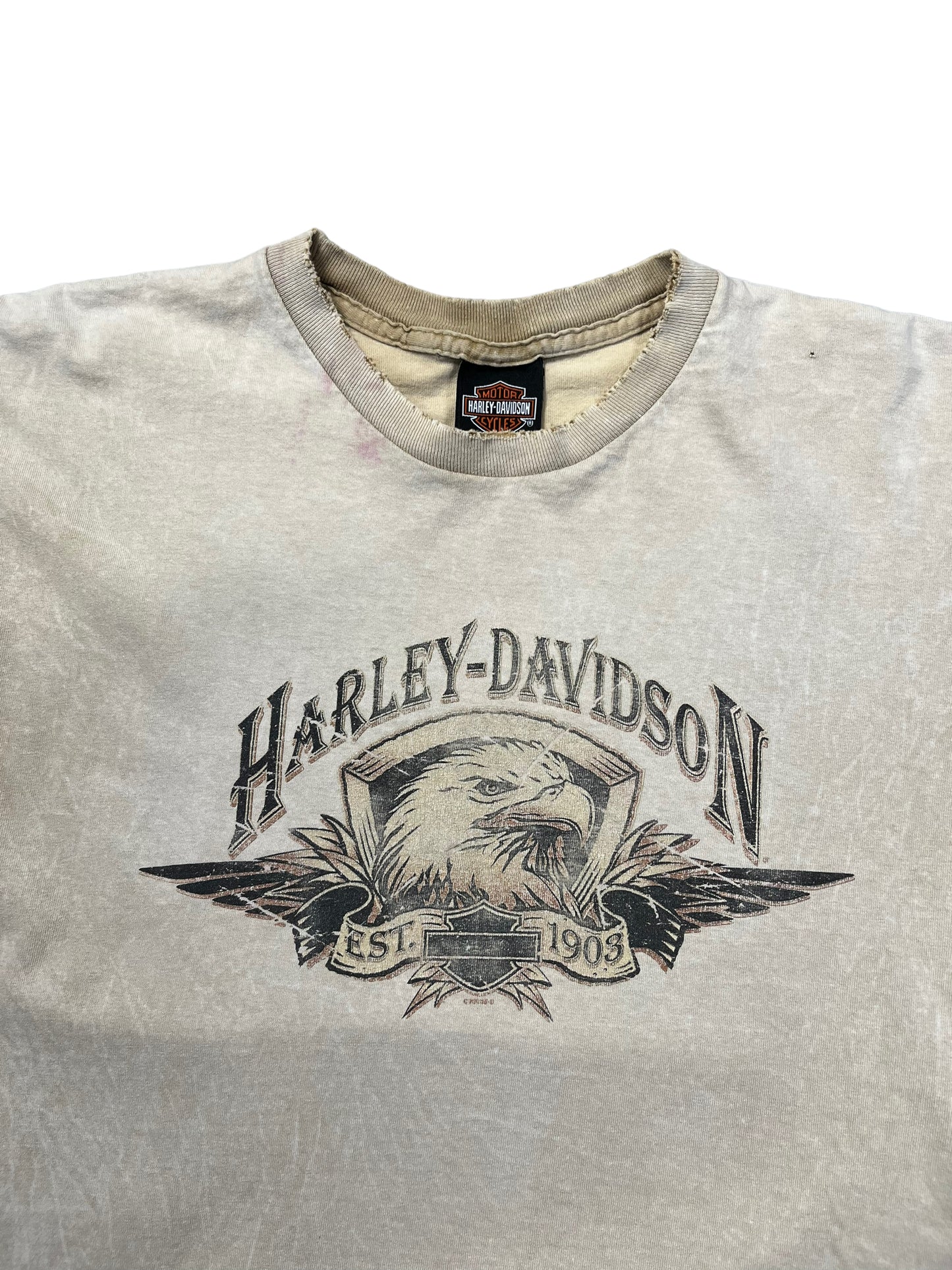 (M) 2003 Harley Davidson Canfield, Ohio Double Sided Tee