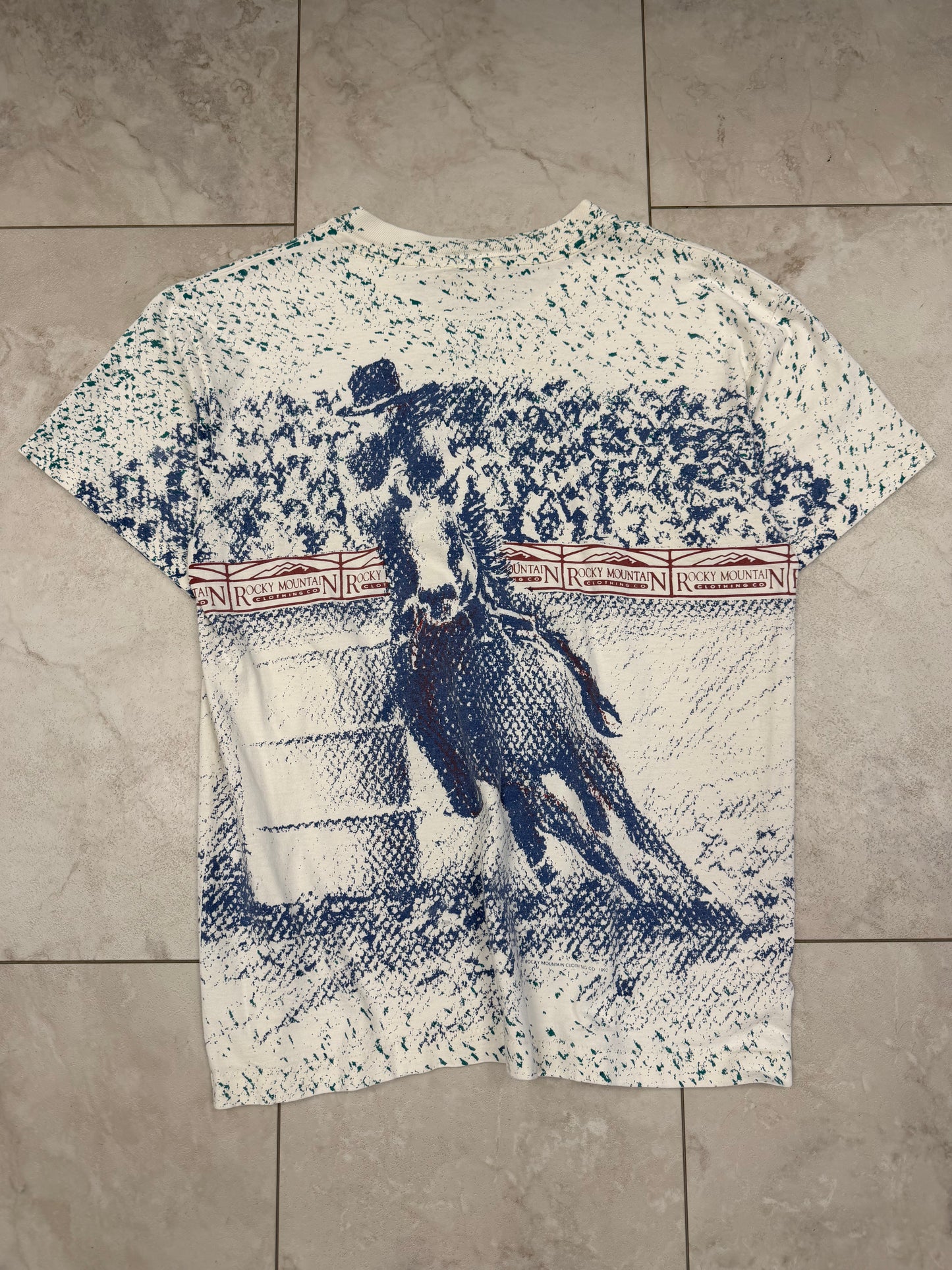 (L) Vintage 90’s Rocky Mountain Clothing Co. AOP Graphic Tee