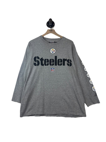 (L) Vintage Y2K Steelers Cut Long-Sleeve