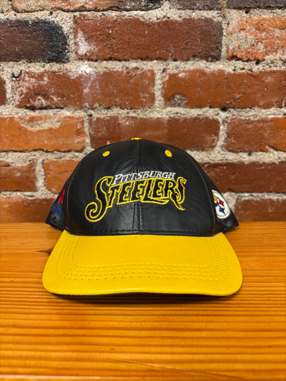 Vintage Steelers Leather Hat