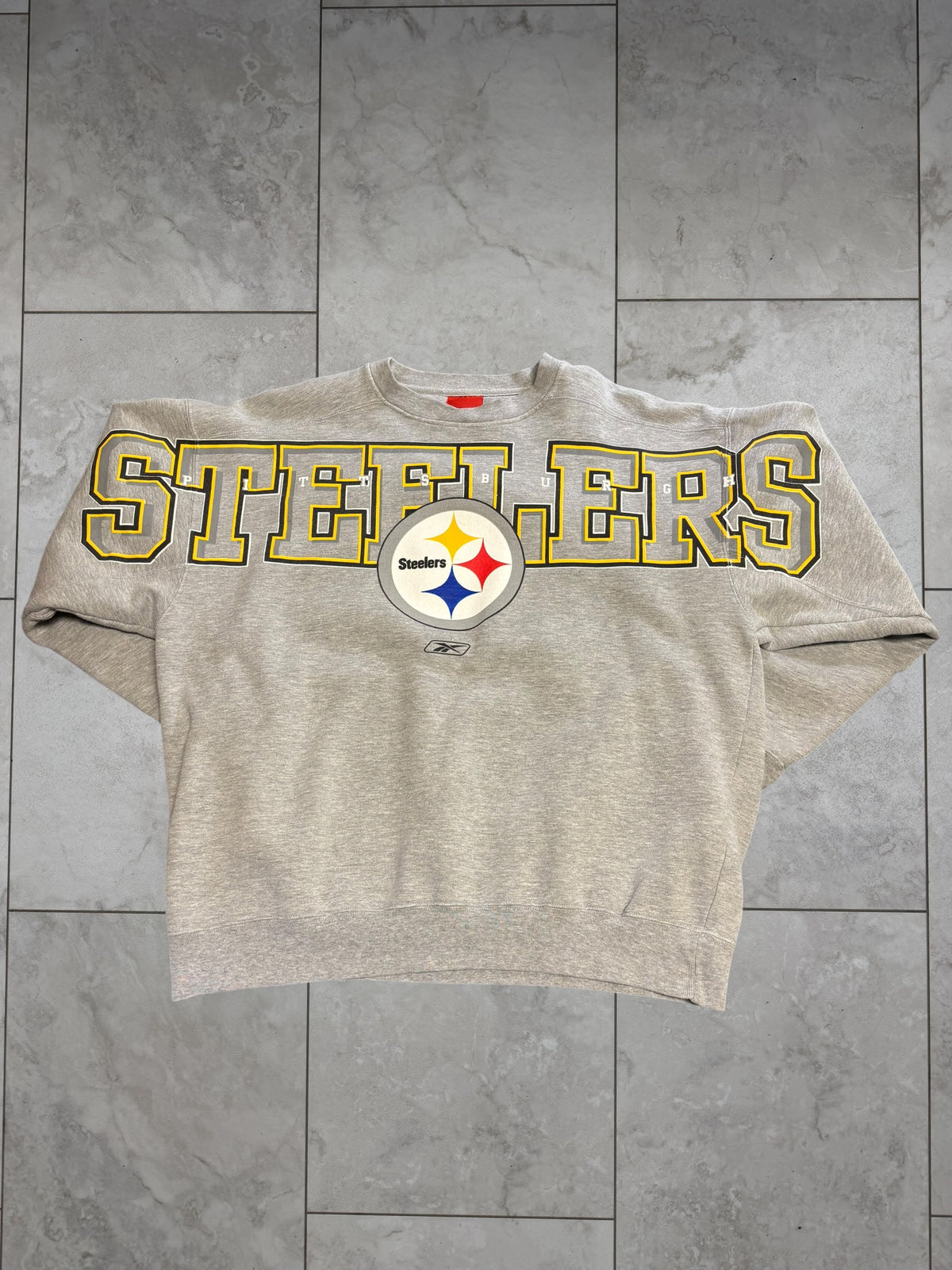 (XL) Vintage Y2K Steelers Spellout Crewneck