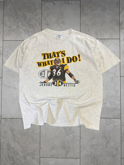 (XL) Vintage Y2K Steelers Jerome Bettis Graphic Tee