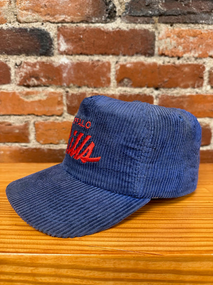 Vintage Buffalo Bills Single Line Script Corduroy Hat