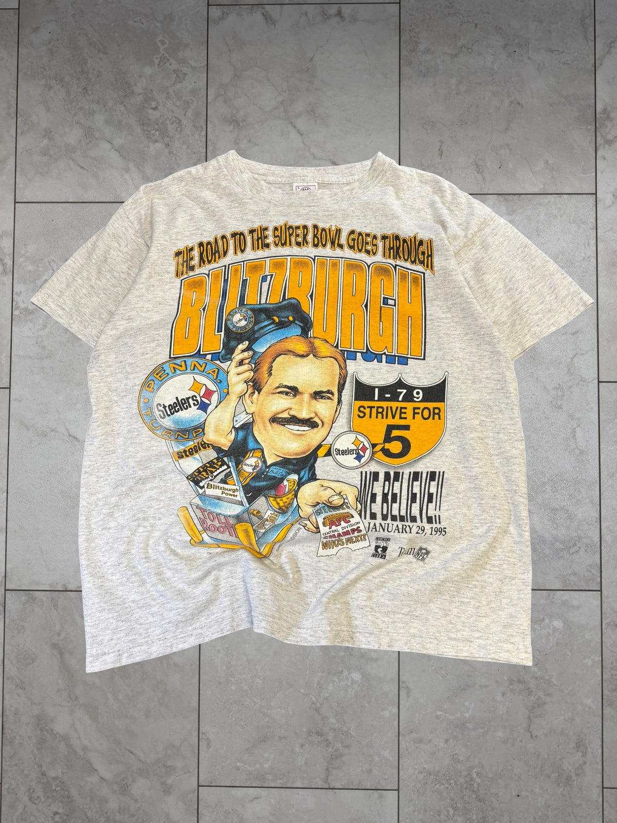 (L) 1995 Steelers Blitzburgh Graphic Tee