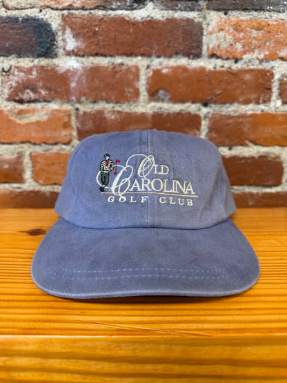 Vintage Old Carolina Golf Club Leather-Strap Hat