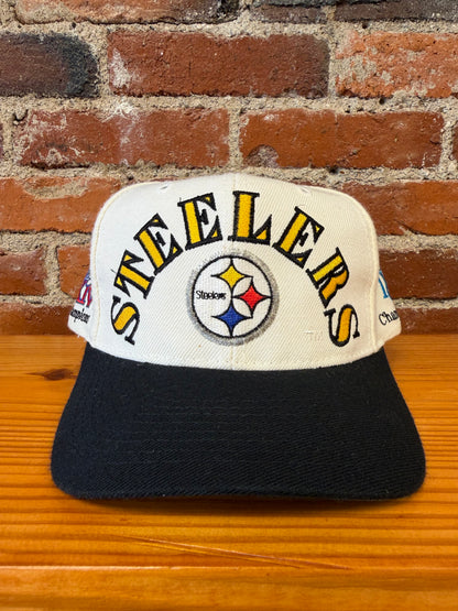 Vintage Steelers Annco 4-Time SB Champs Snapback Hat