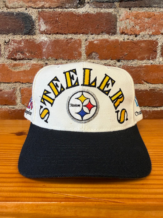 Vintage Steelers Annco 4-Time SB Champs Snapback Hat