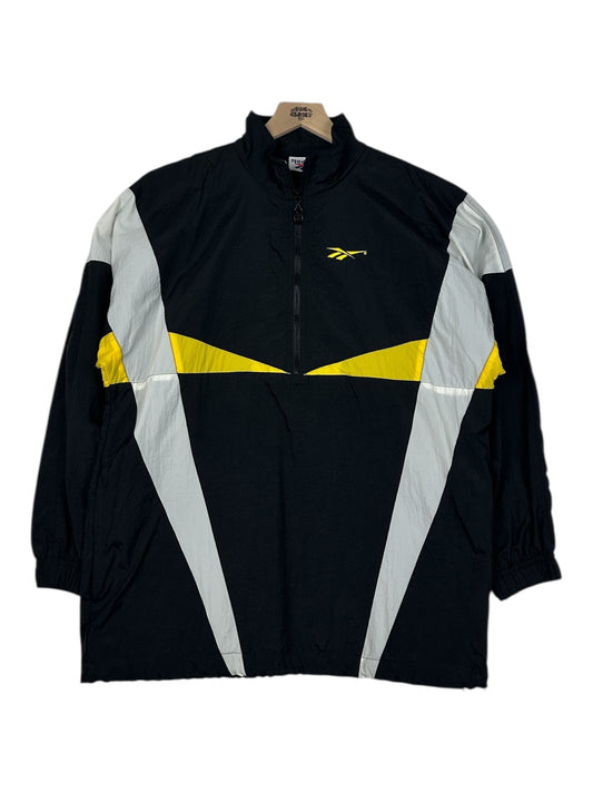 (M) Vintage Pittsburgh Colorway Reebok 1/2 Zip Windbreaker Jacket