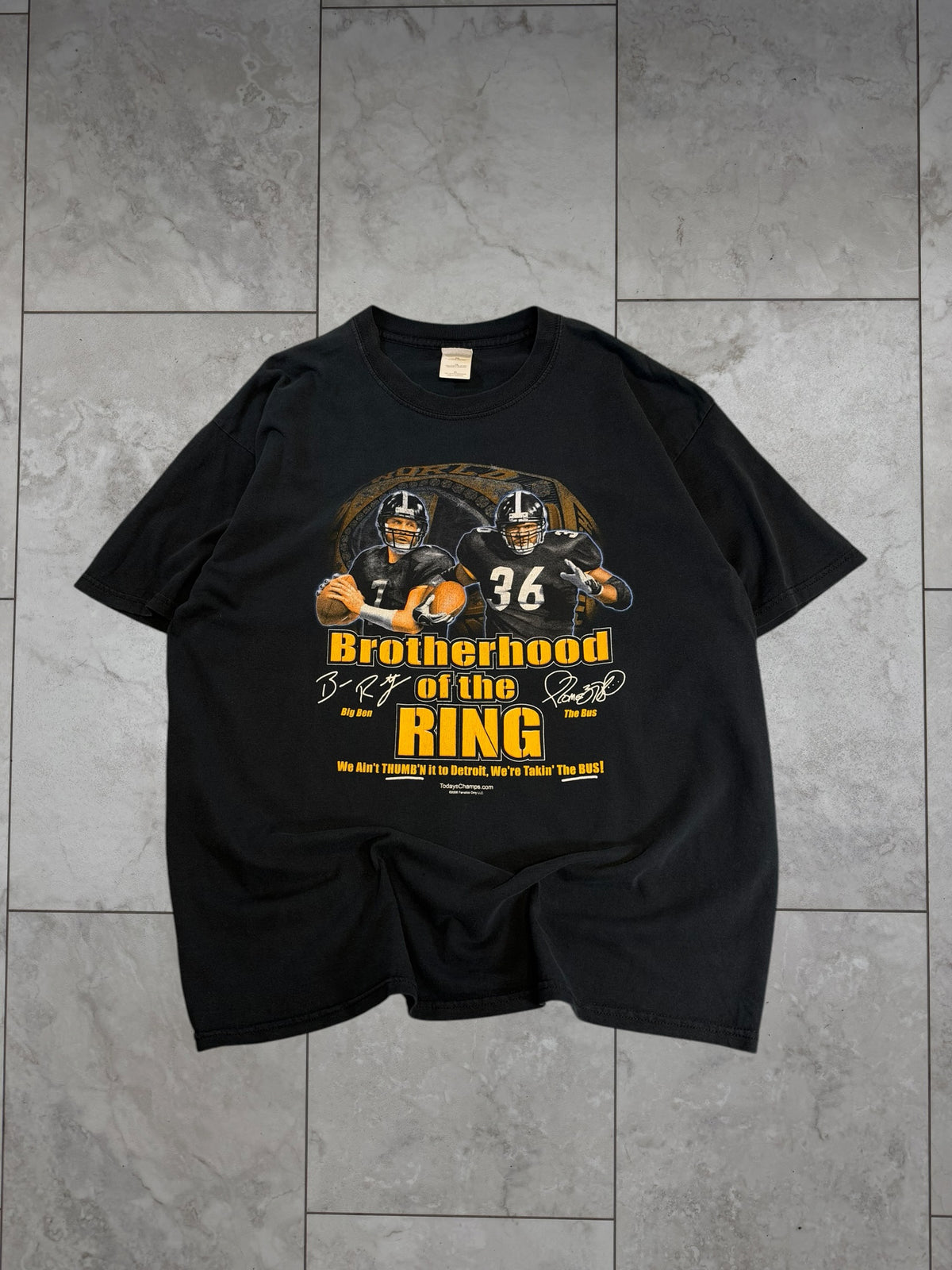 (XL) 2006 Steelers Brotherhood of the Ring Tee