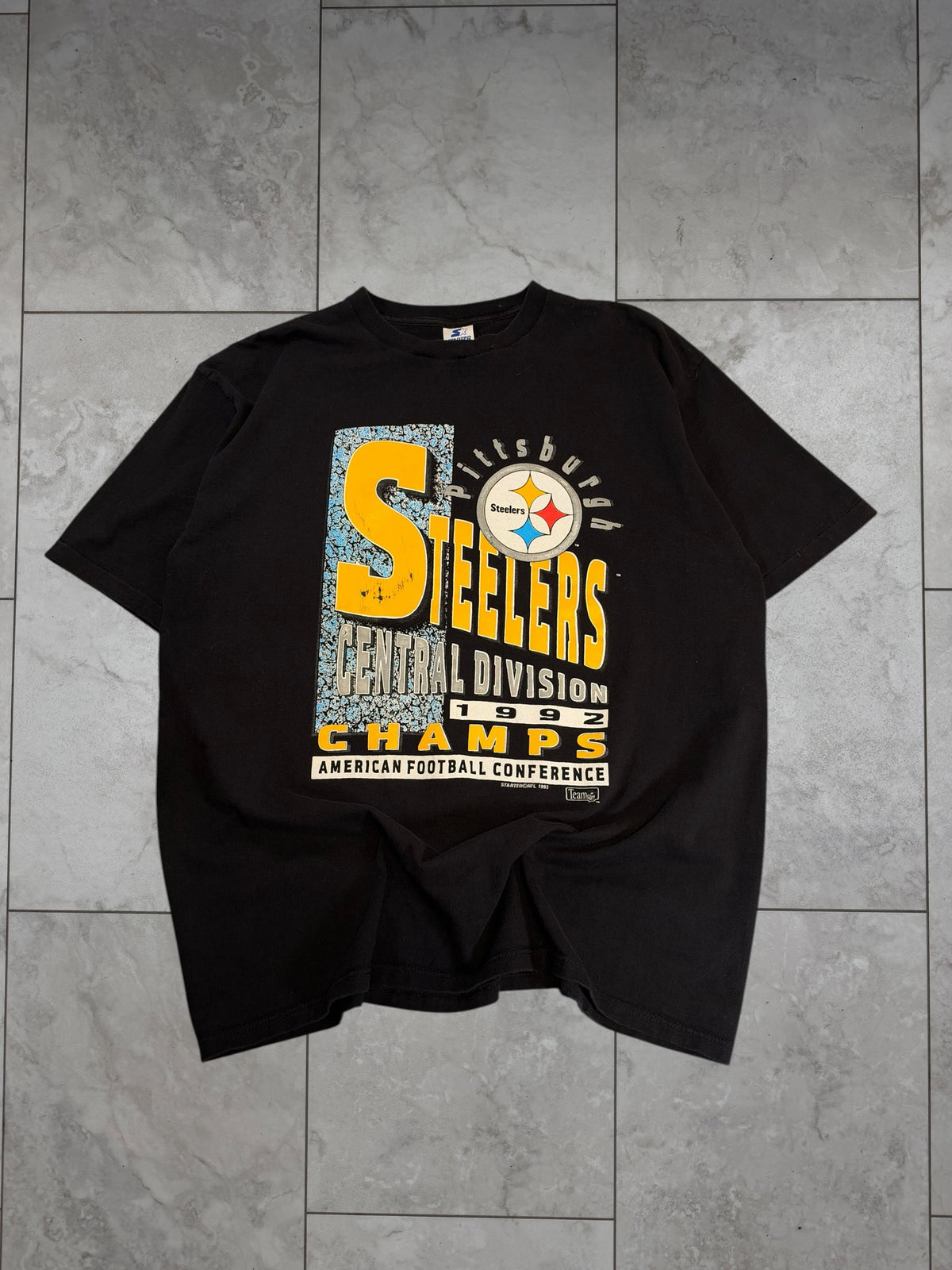 (XL) 1992 Steelers Central Division Starter Graphic Tee