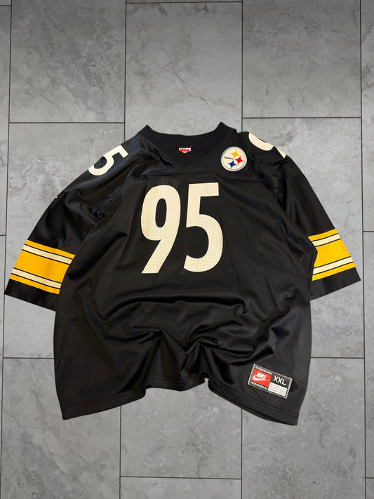 (XXL) Vintage 90's Steelers Greg Lloyd #95 Nike Jersey