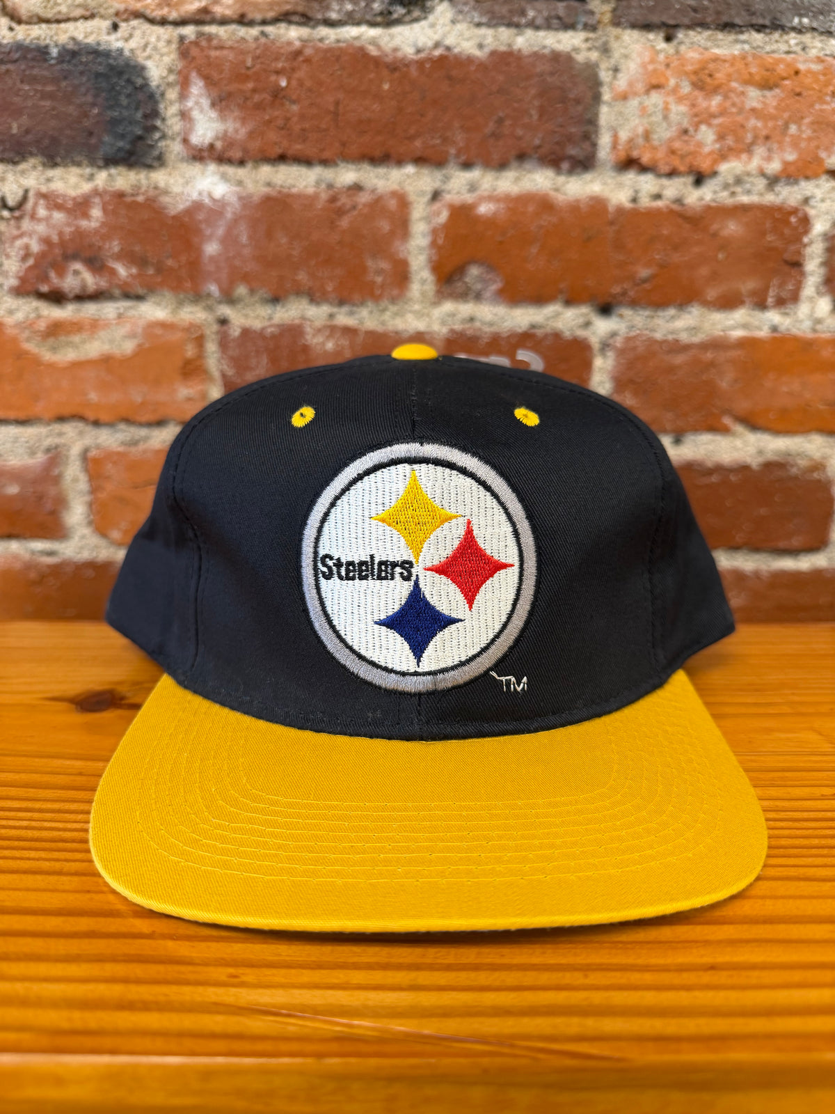 Vintage Steelers Big Logo Team NFL Snapback Hat (Brand New)
