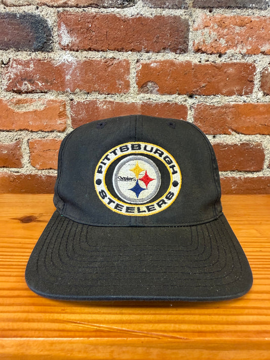 Vintage Steelers Circle Script NFL Snapback Hat
